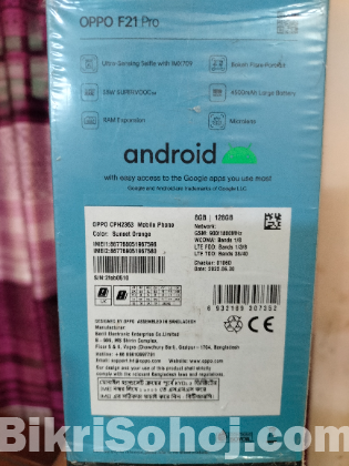 Oppo F21pro 4g